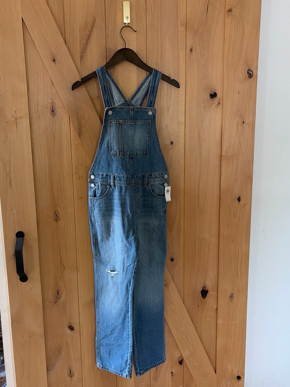 Old Navy NWT Kids Blue Denim Jean Overalls Bibs Medium Wash Size L 10-12